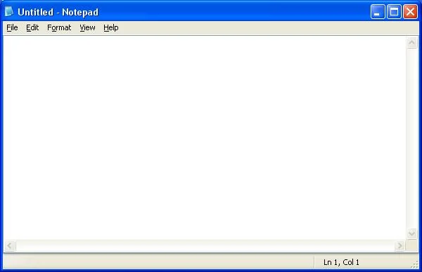 MS Notepad